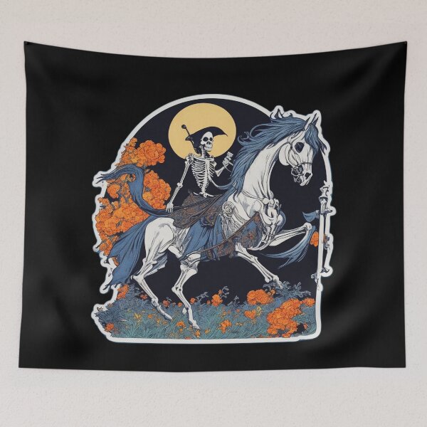 Item preview, Major Arcana Cute Death Fool Moon - Spooky Design designed and sold by Pixel Waite.