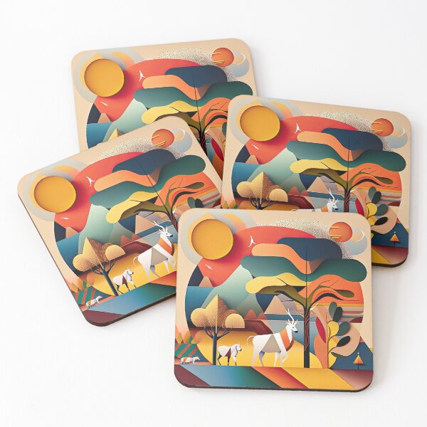 Artikelvorschau, African Savanna Bauhaus Design entworfen und verkauft von ArtificialGenes.