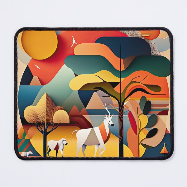 Item preview, African Savanna Bauhaus Design designed and sold by ArtificialGenes.