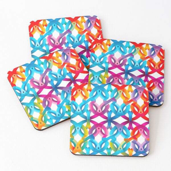 Item preview, Modern design in pop art style, reminiscent of cord loops and nets designed and sold by Pflugart.