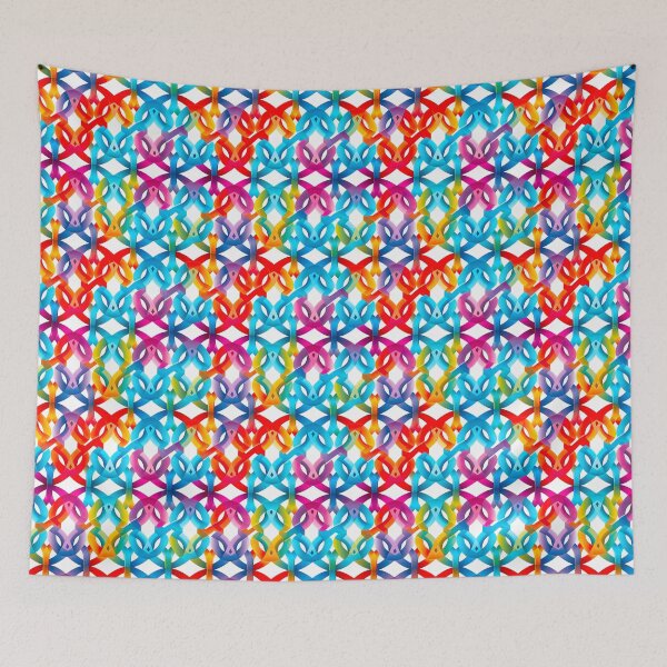 Item preview, Modern design in pop art style, reminiscent of cord loops and nets designed and sold by Pflugart.