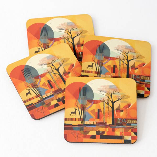 Item preview, African Savanna Bauhaus Design designed and sold by ArtificialGenes.