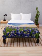Bluebonnet Texas Throw Blanket