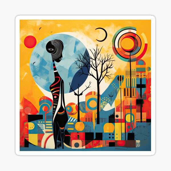 Item preview, African Savanna Bauhaus Design designed and sold by ArtificialGenes.