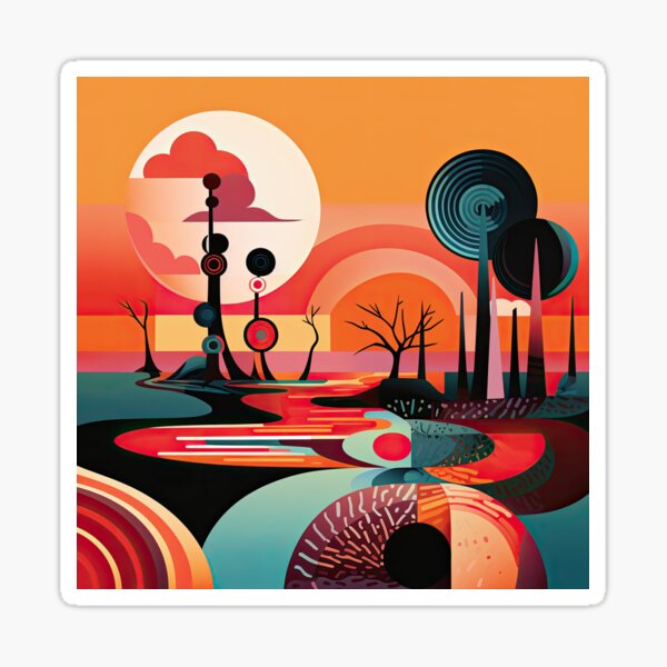 Item preview, African Savanna Bauhaus Design designed and sold by ArtificialGenes.