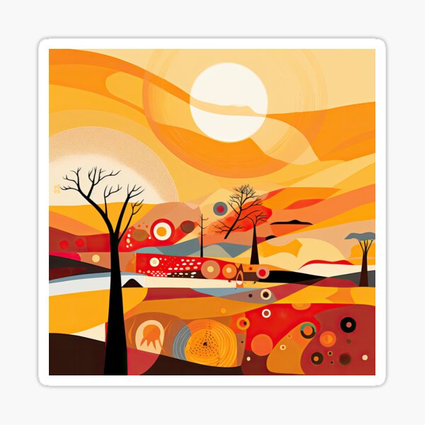 Item preview, African Savanna Bauhaus Design designed and sold by ArtificialGenes.