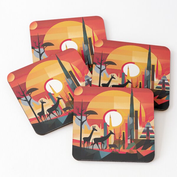 Item preview, African Savanna Bauhaus Design designed and sold by ArtificialGenes.