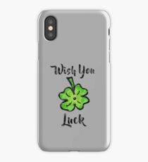 Shamrock - Wish you luck - vintage iPhone Case/Skin