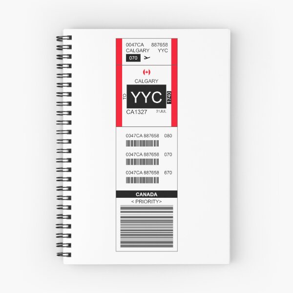 Item preview, Calgary YYC Canada Airport Luggage Tag designed and sold by TravelCamel.