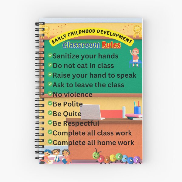 Item preview, Classroom Rules Poster/Chart for Early Childhood Development Phase designed and sold by AlonaM.