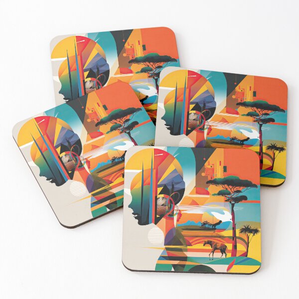 Item preview, African Savanna Bauhaus Design designed and sold by ArtificialGenes.