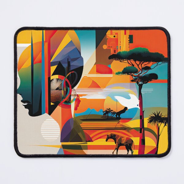 Item preview, African Savanna Bauhaus Design designed and sold by ArtificialGenes.