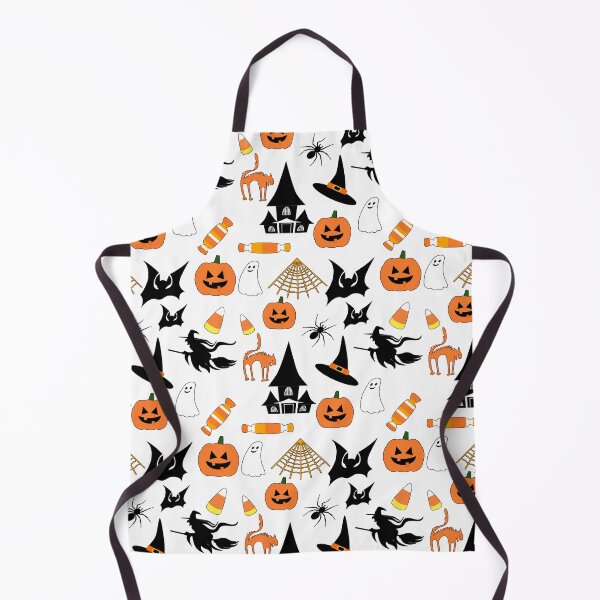 Item preview, Boo-tiful Time! and nd Cute Halloween Pattern with Ghosts, Bats, Candies, Cats, and Haunted Houses on White Background designed and sold by IraNiva.