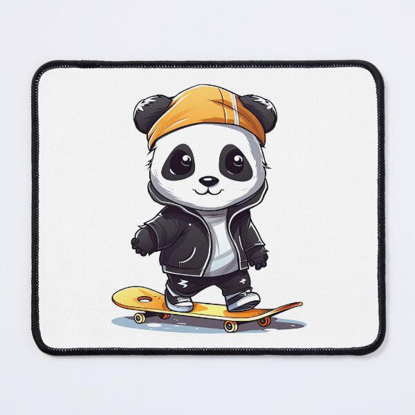 Item preview, Cute Panda Play Skateboard Digital illustration designed and sold by eyestetix.