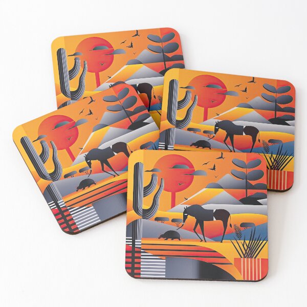 Item preview, African Savanna Bauhaus Design designed and sold by ArtificialGenes.