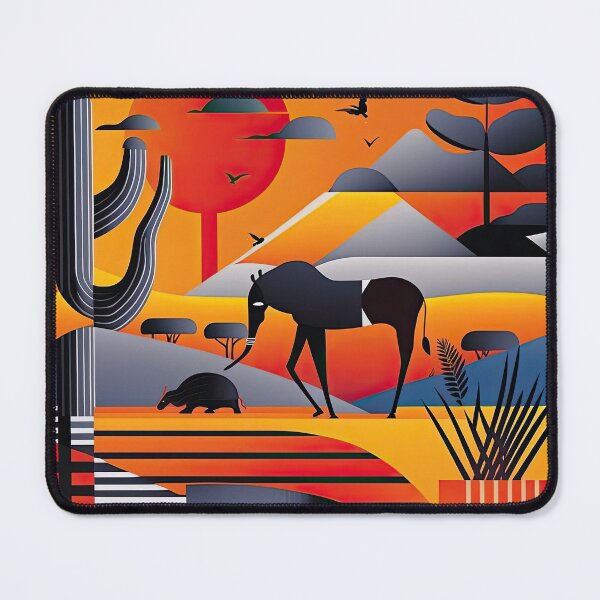 Item preview, African Savanna Bauhaus Design designed and sold by ArtificialGenes.