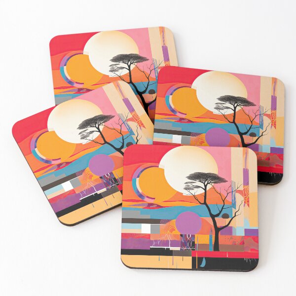 Item preview, African Savanna Bauhaus Design designed and sold by ArtificialGenes.