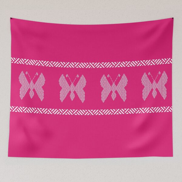 Item preview, koka butterfly pink cushion designed and sold by ayava.