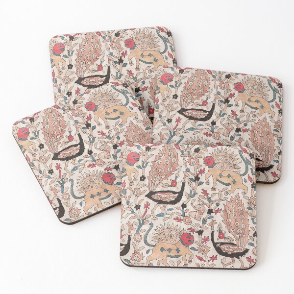 Item preview, 17th Century Persian Animal Rug Print designed and sold by Vicky Brago-Mitchell®.