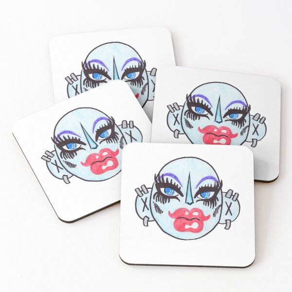 Item preview, Blue Drag Queen Face Makeup designed and sold by HarrisJeanie.