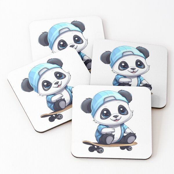 Item preview, Panda Play Skateboard Digital illustration 2 designed and sold by eyestetix.
