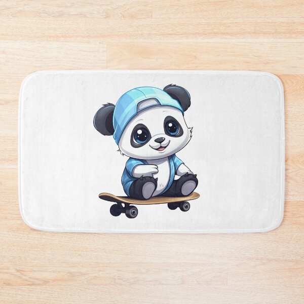Item preview, Panda Play Skateboard Digital illustration 2 designed and sold by eyestetix.