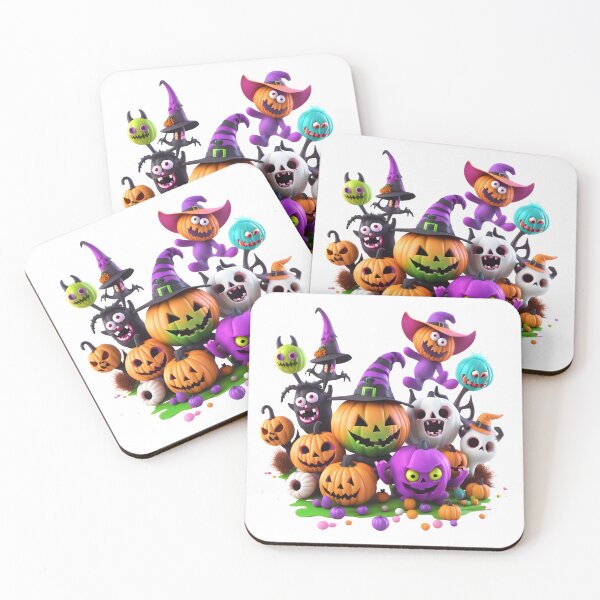 Item preview,  Halloween Monster Design, Cute Halloween Monster Party Clipart designed and sold by oyonni design.