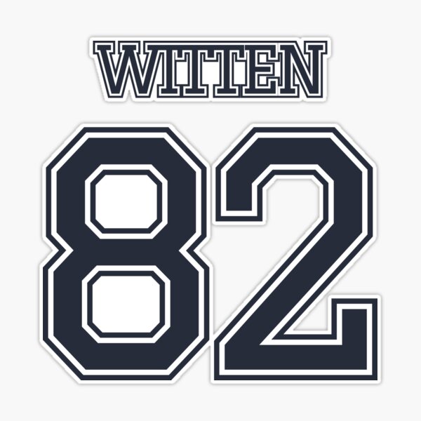 DCJW2 Jason Witten Dallas Cowboys Jersey Number 82 Fans September 2023 |  Sticker