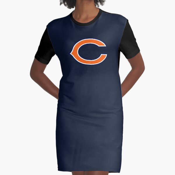 Chicago Bears Women's Short Sleeve Varsity Dress Sports Button Down  Dress Gift