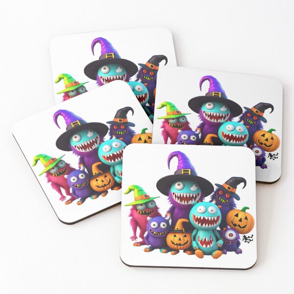 Item preview,  Halloween Monster Design, Cute Halloween Monster Party Clipart designed and sold by oyonni design.