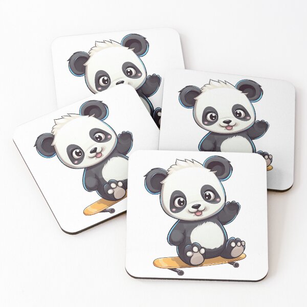 Item preview, Panda Play Skateboard Digital illustration 3 designed and sold by eyestetix.