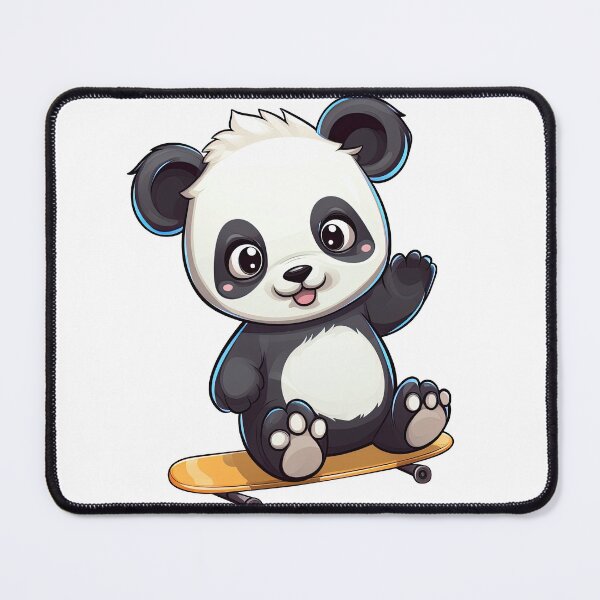 Item preview, Panda Play Skateboard Digital illustration 3 designed and sold by eyestetix.