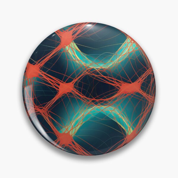 Item preview, Modern design in pop art style, reminiscent of cord loops and nets designed and sold by Pflugart.