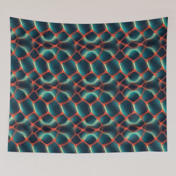 Item preview, Modern design in pop art style, reminiscent of cord loops and nets designed and sold by Pflugart.