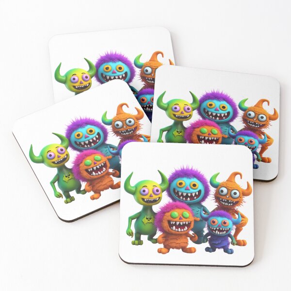 Item preview,  Halloween Monster Design, Cute Halloween Monster Party Clipart designed and sold by oyonni design.