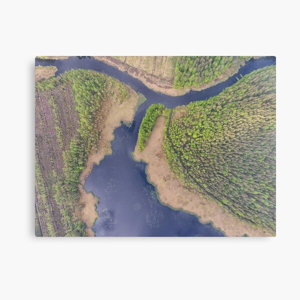 Vista previa del artículo con la obra «Vista aérea de un río», diseñado y vendido por Petri Naukkarinen.