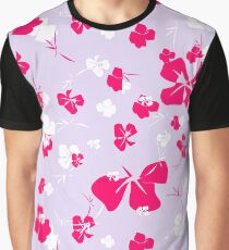 Blossoms in a Frenzy - Lilac Garden Graphic T-Shirt
