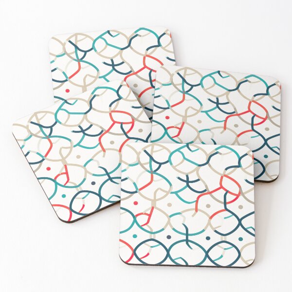Item preview, Modern design in pop art style, reminiscent of cord loops and nets designed and sold by Pflugart.
