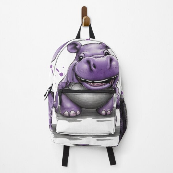 Item preview, Laughing purple hippo designed and sold by Elegant Edge.