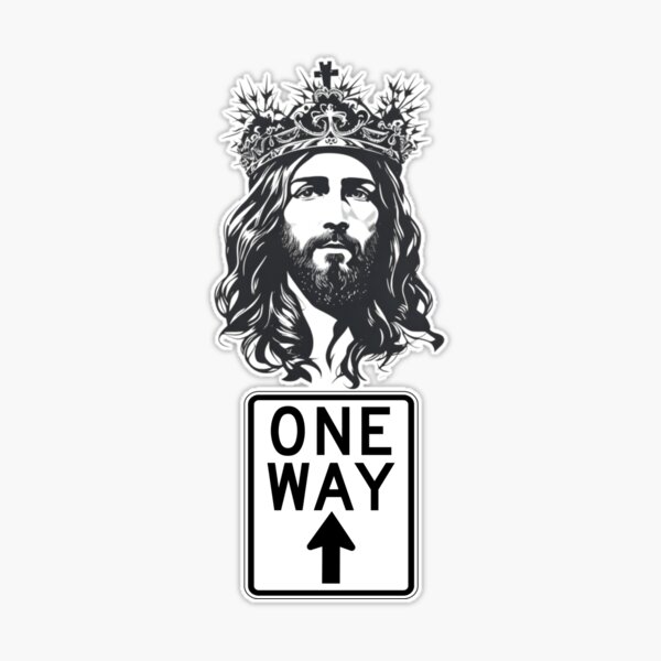 One Way Jesus Stickers