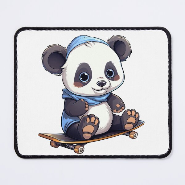 Item preview, Panda Play Skateboard Digital illustration 4 designed and sold by eyestetix.