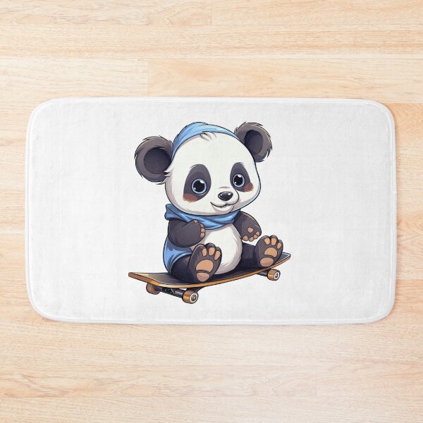 Item preview, Panda Play Skateboard Digital illustration 4 designed and sold by eyestetix.