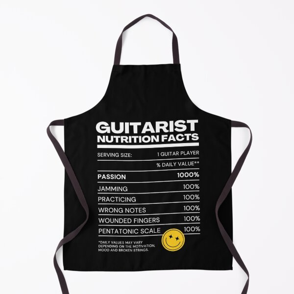 Item preview, Guitarist User Nutrition Facts - Black Version - Music Musician Guitar Player Merchandise designed and sold by Millusti.