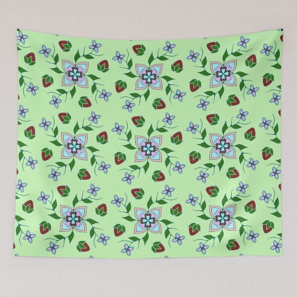 Item preview, Light Green Floral designed and sold by Niibidoon.
