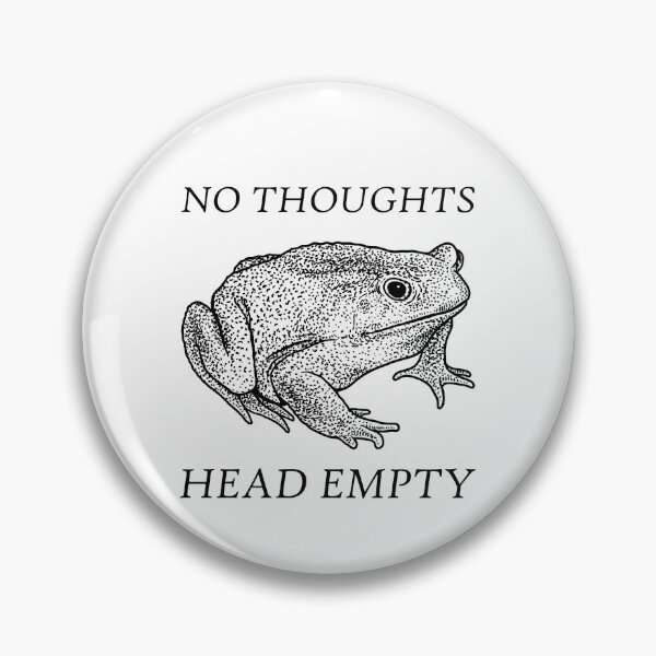 Item preview, No Thoughts Head Empty Frog designed and sold by VintageMedatsu.