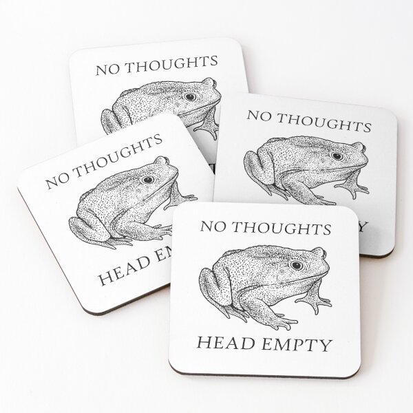Item preview, No Thoughts Head Empty Frog designed and sold by VintageMedatsu.