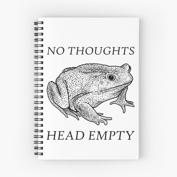 Item preview, No Thoughts Head Empty Frog designed and sold by VintageMedatsu.