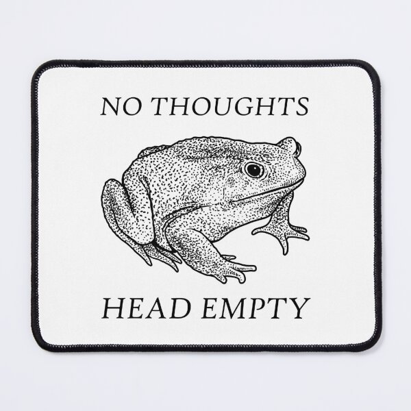 Item preview, No Thoughts Head Empty Frog designed and sold by VintageMedatsu.