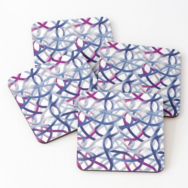 Item preview, Modern design in pop art style, reminiscent of cord loops and nets designed and sold by Pflugart.