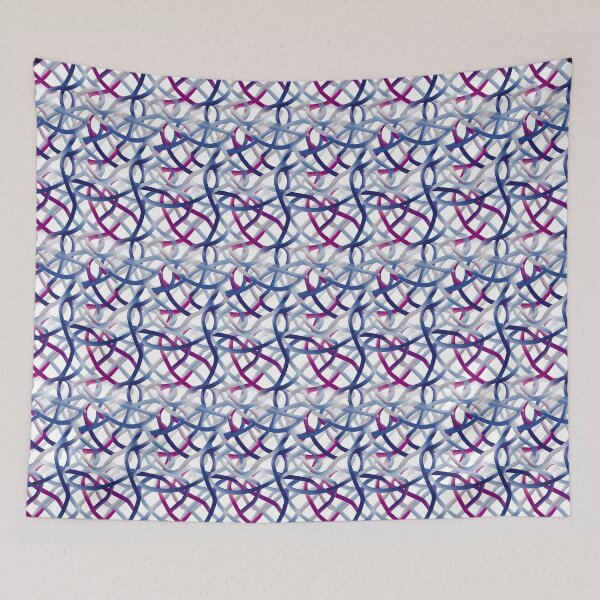 Item preview, Modern design in pop art style, reminiscent of cord loops and nets designed and sold by Pflugart.
